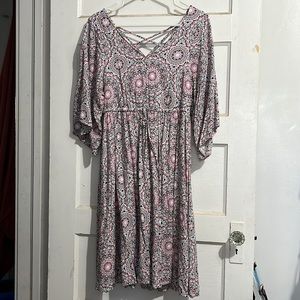 Mandala Criss Cross Back Dress